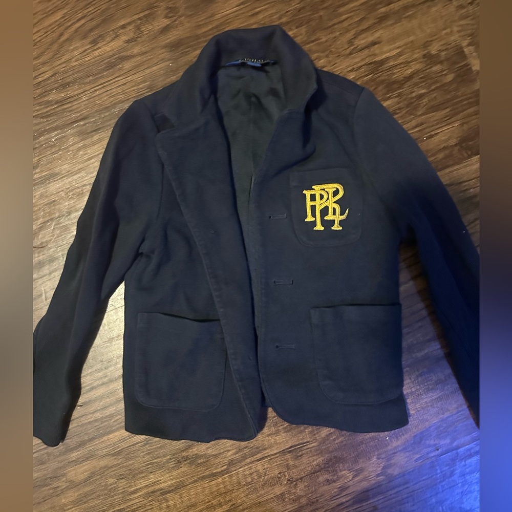 Ralph Lauren Dark Blue Jacket with Gold Emblem
